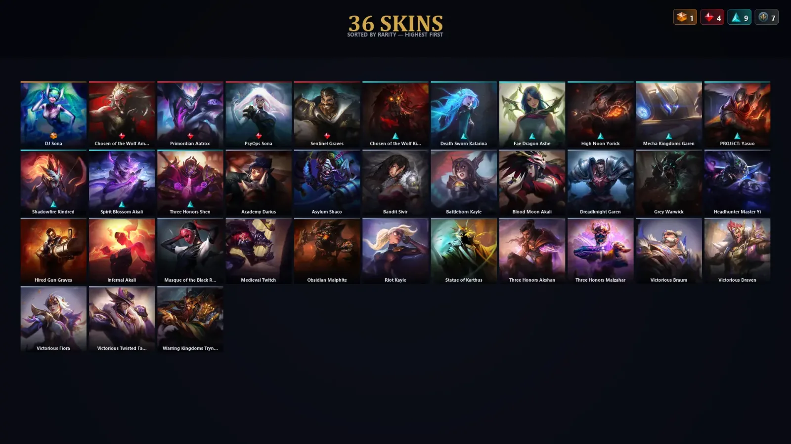 [LoL] | TR | Level 124 | Diamond III | 102 Champions | 36 Skins | 78,339 BE — LoL account