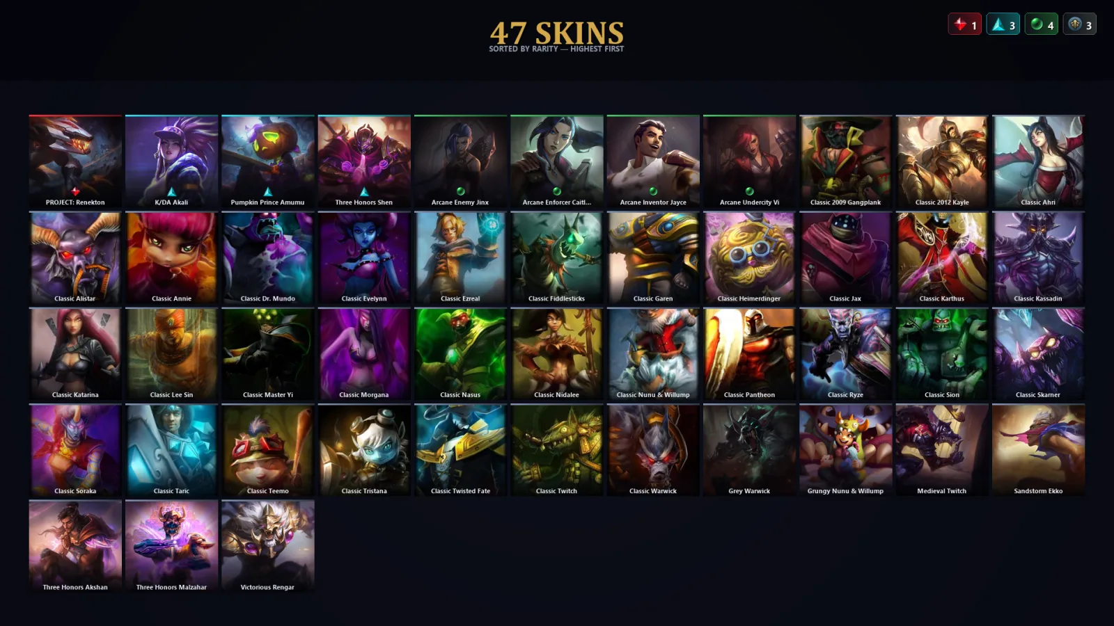 [LoL] | EUW | Level 30 | Master | 47 Champions | 47 Skins | 23,623 BE