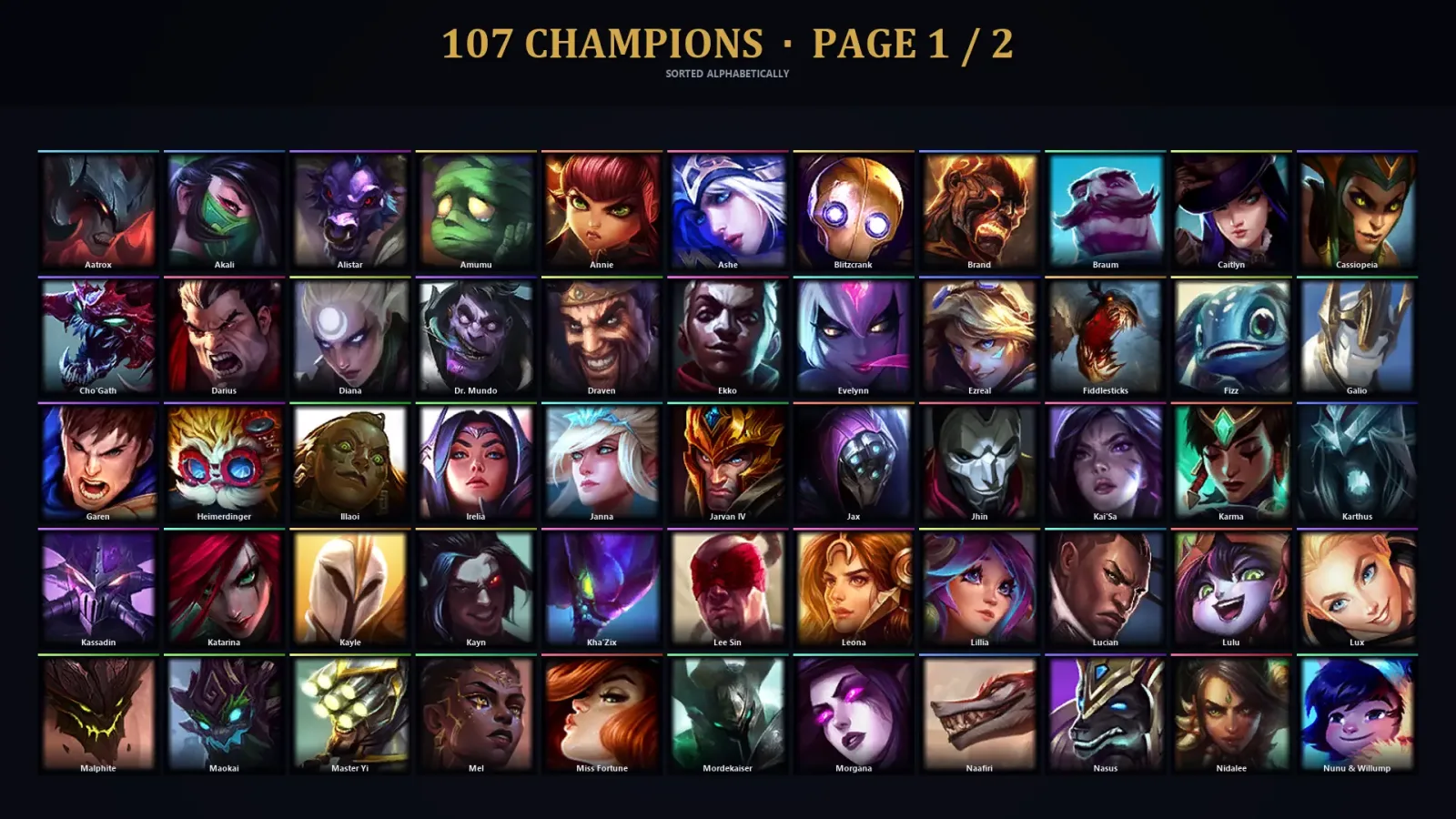 [LoL] | TR | Level 117 | Silver II | 107 Champions | 27 Skins | 11,385 BE — LoL account