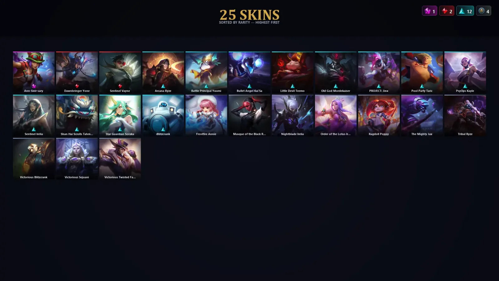 [LoL] | TR | Level 138 | Bronze II | 98 Champions | 25 Skins