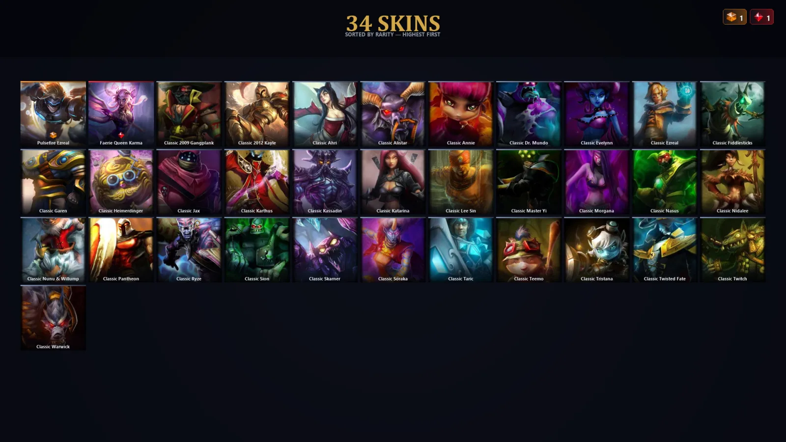 [LoL] | TR | Level 30 | 32 Champions | 2 Skins | 29,385 BE