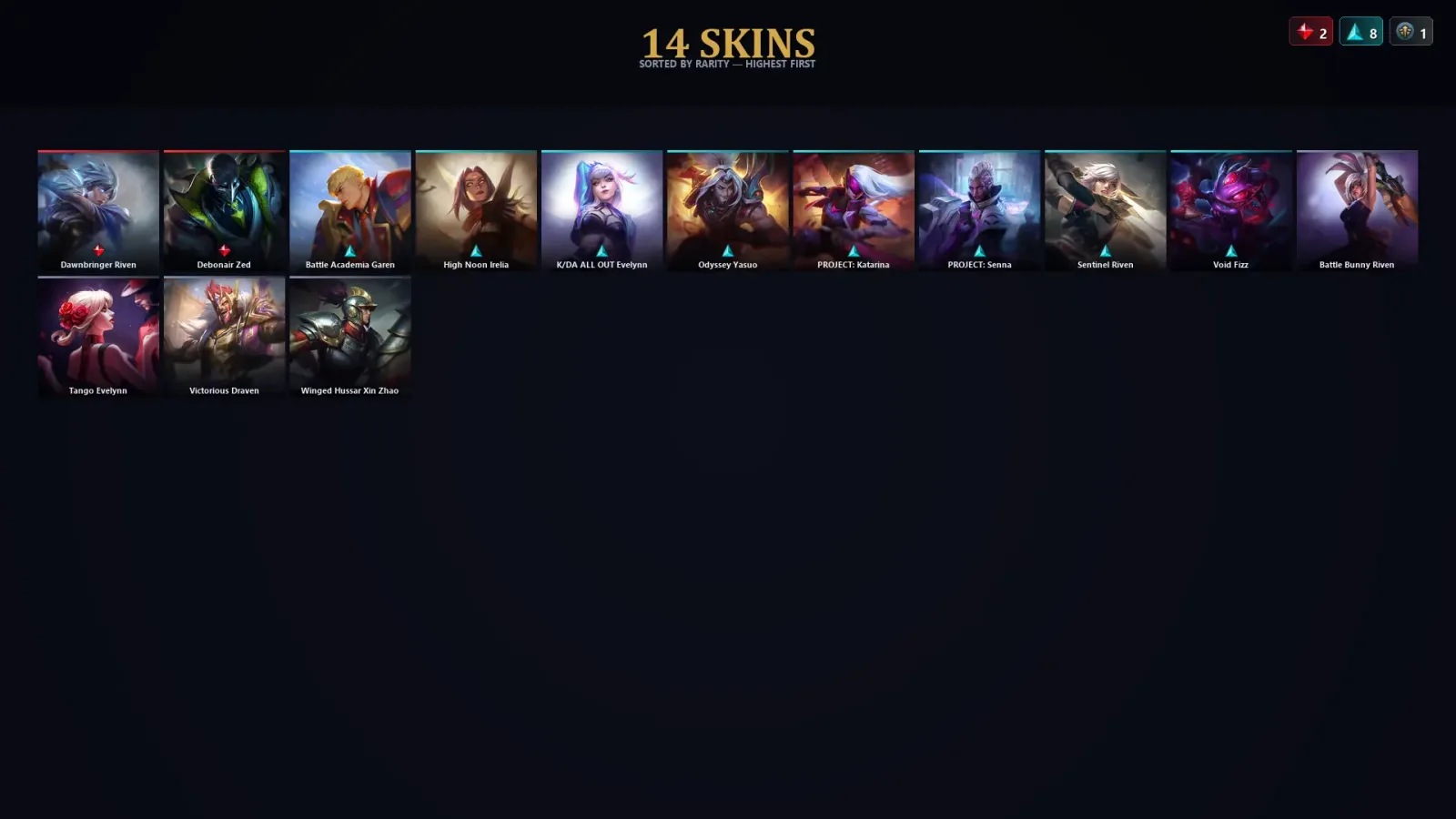 [LoL] | TR | Level 39 | Silver II | 44 Champions | 14 Skins | 30,109 BE
