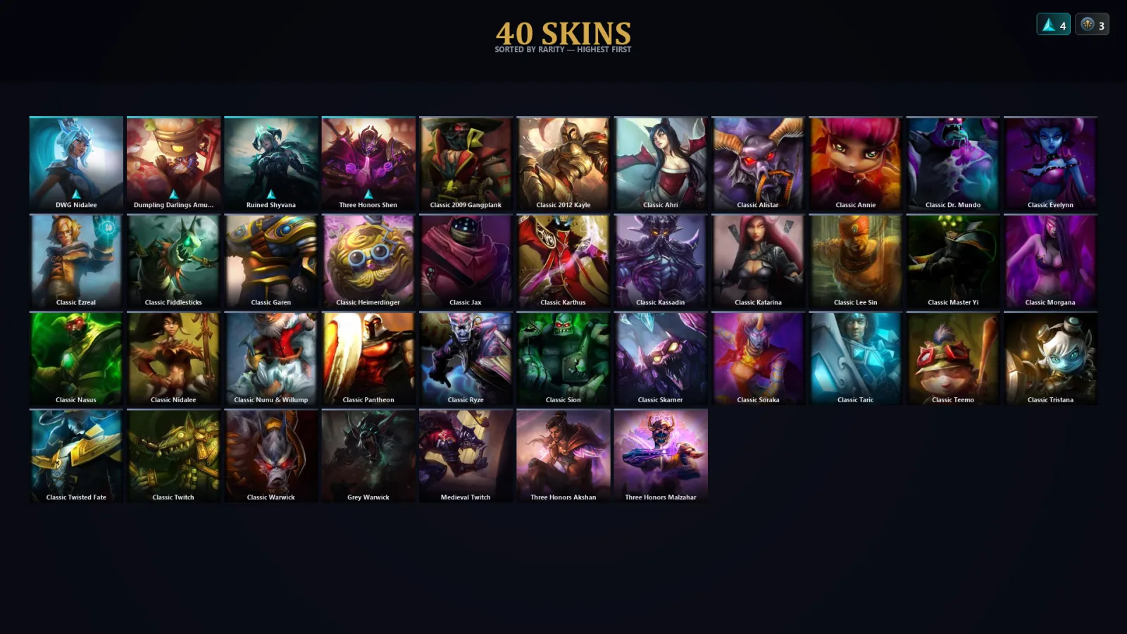 [LoL] | EUW | Level 39 | Platinum I | 37 Champions | 40 Skins