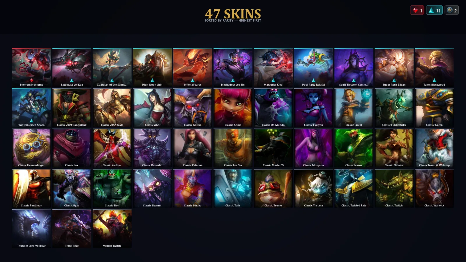 [LoL] | TR | Level 73 | Platinum II | 100 Champions | 15 Skins