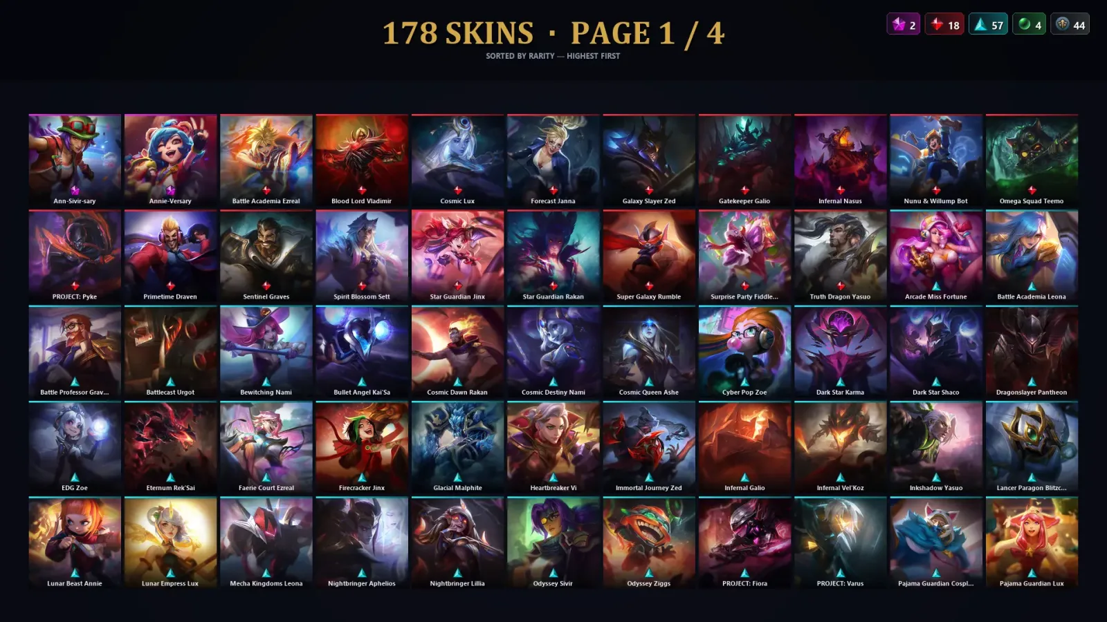 [LoL] | TR | Level 30 | Master | 172 Champions | 178 Skins | 361,136 BE — LoL account