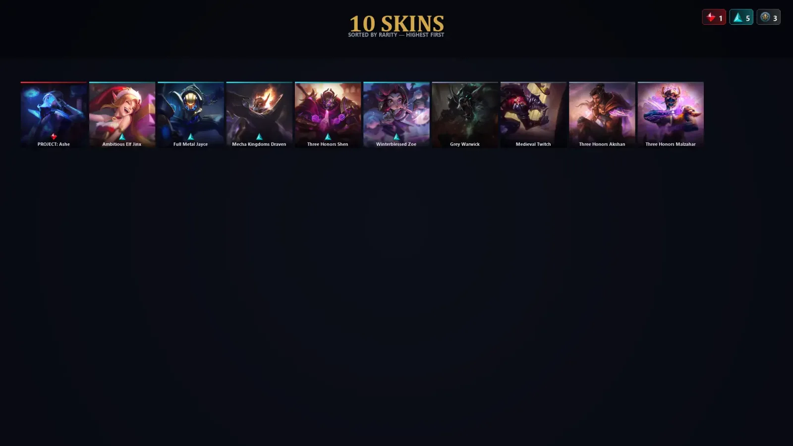 [LoL] | TR | Level 38 | Diamond III | 57 Champions | 10 Skins | 60,506 BE