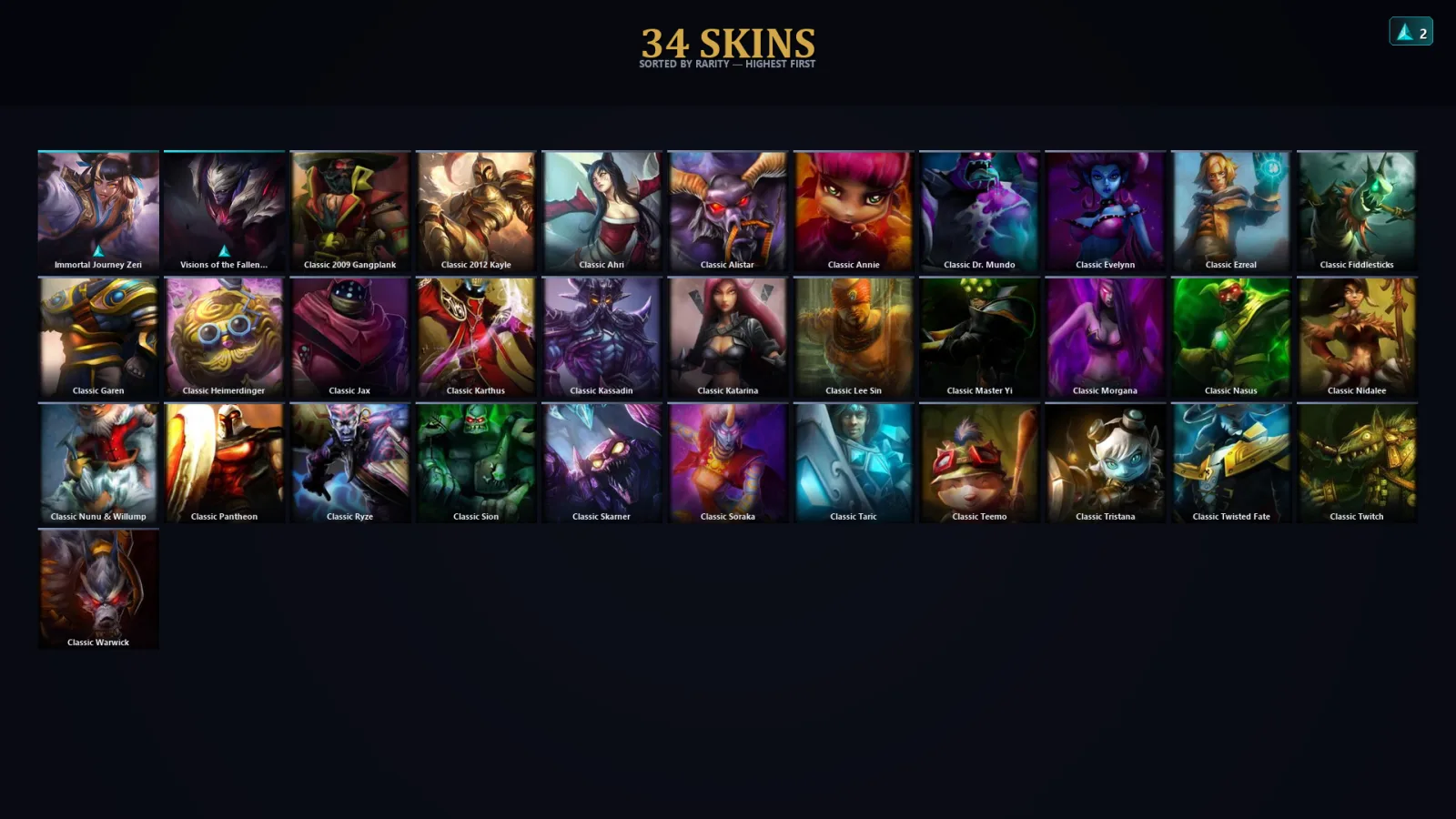 [LoL] | EUW | Level 33 | Platinum IV | 52 Champions | 2 Skins | 14,255 BE