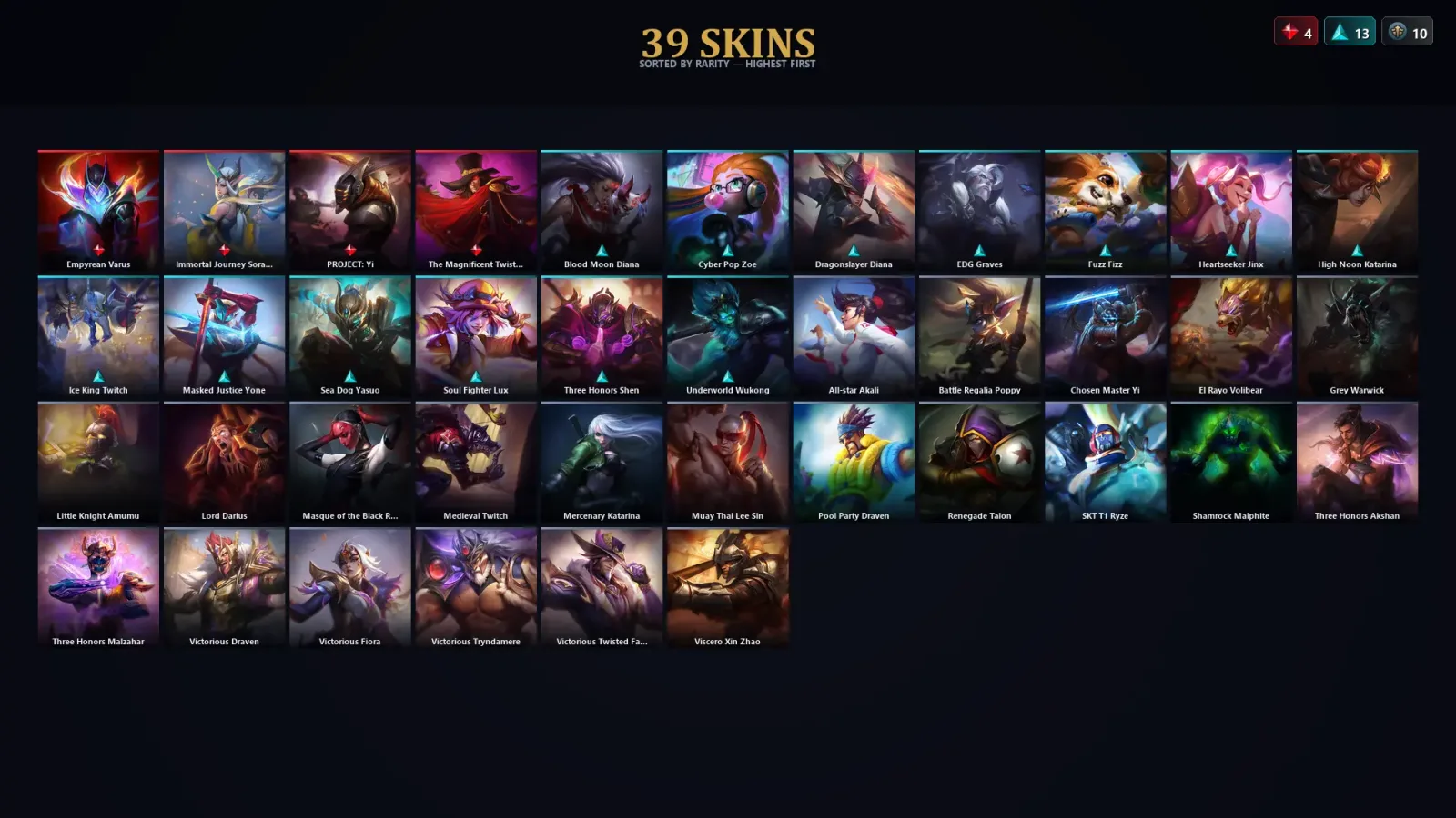 [LoL] | EUW | Level 107 | Gold IV | 128 Champions | 39 Skins | 23,893 BE — LoL account