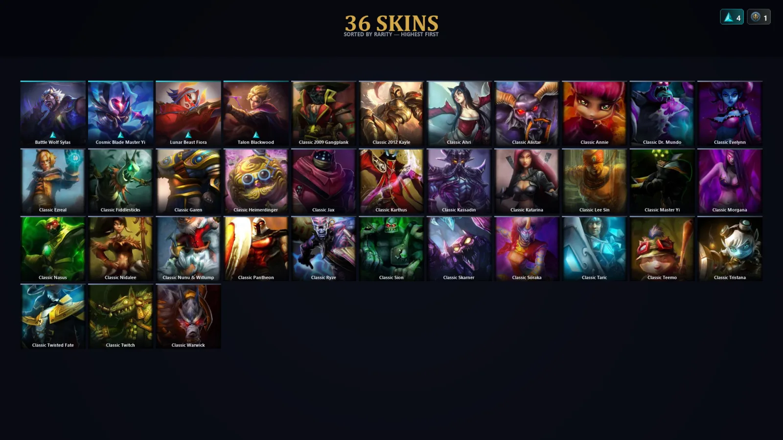 [LoL] | EUW | Level 39 | Silver IV | 30 Champions | 4 Skins