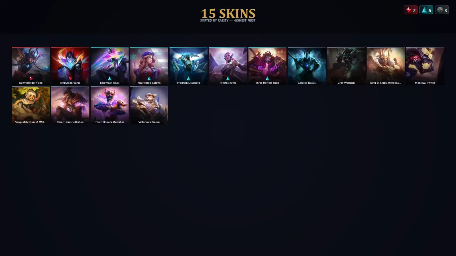 [LoL] | TR | Level 58 | Emerald II | 92 Champions | 15 Skins