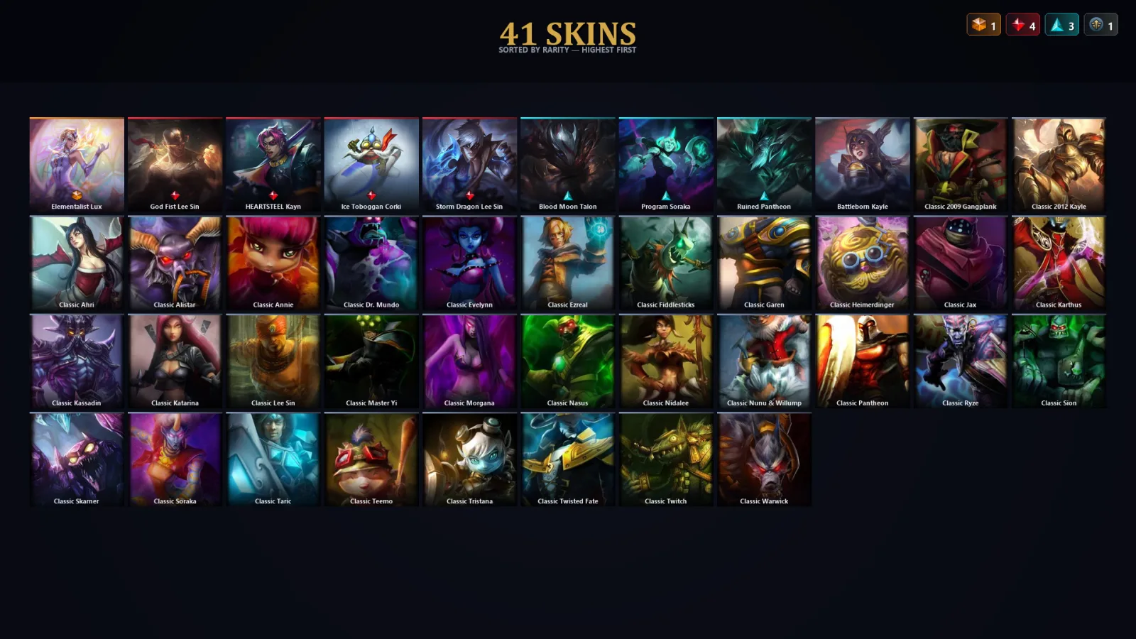[LoL] | EUW | Level 53 | 39 Champions | 41 Skins