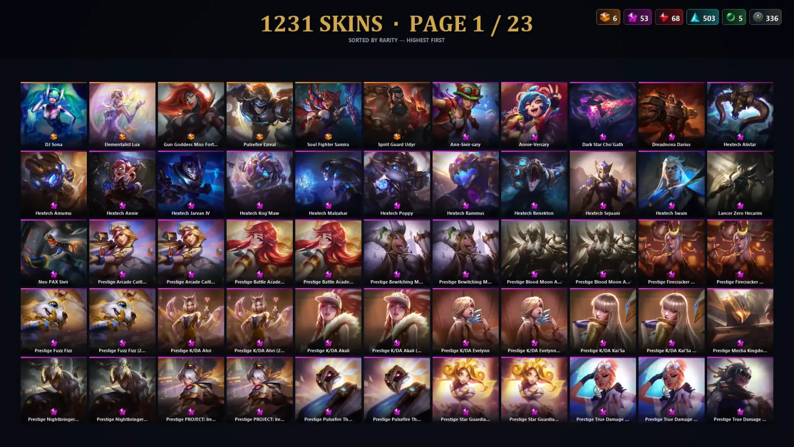 [LoL] | EUW | Level 30 | Master | 172 Champions | 1231 Skins | 20,206 BE — LoL account