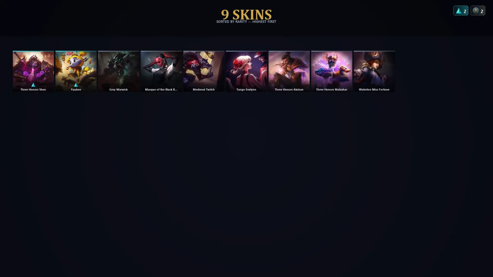 [LoL] | TR | Level 33 | Gold II | 73 Champions | 9 Skins