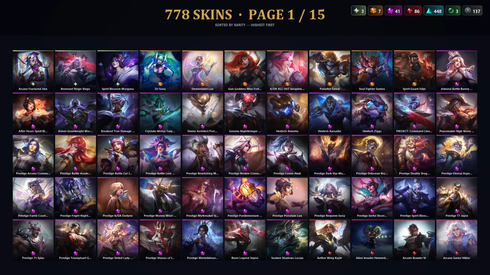 [LoL] | EUW | Level 109 | 173 Champions | 778 Skins | 77,946 BE — Empyrean Zac