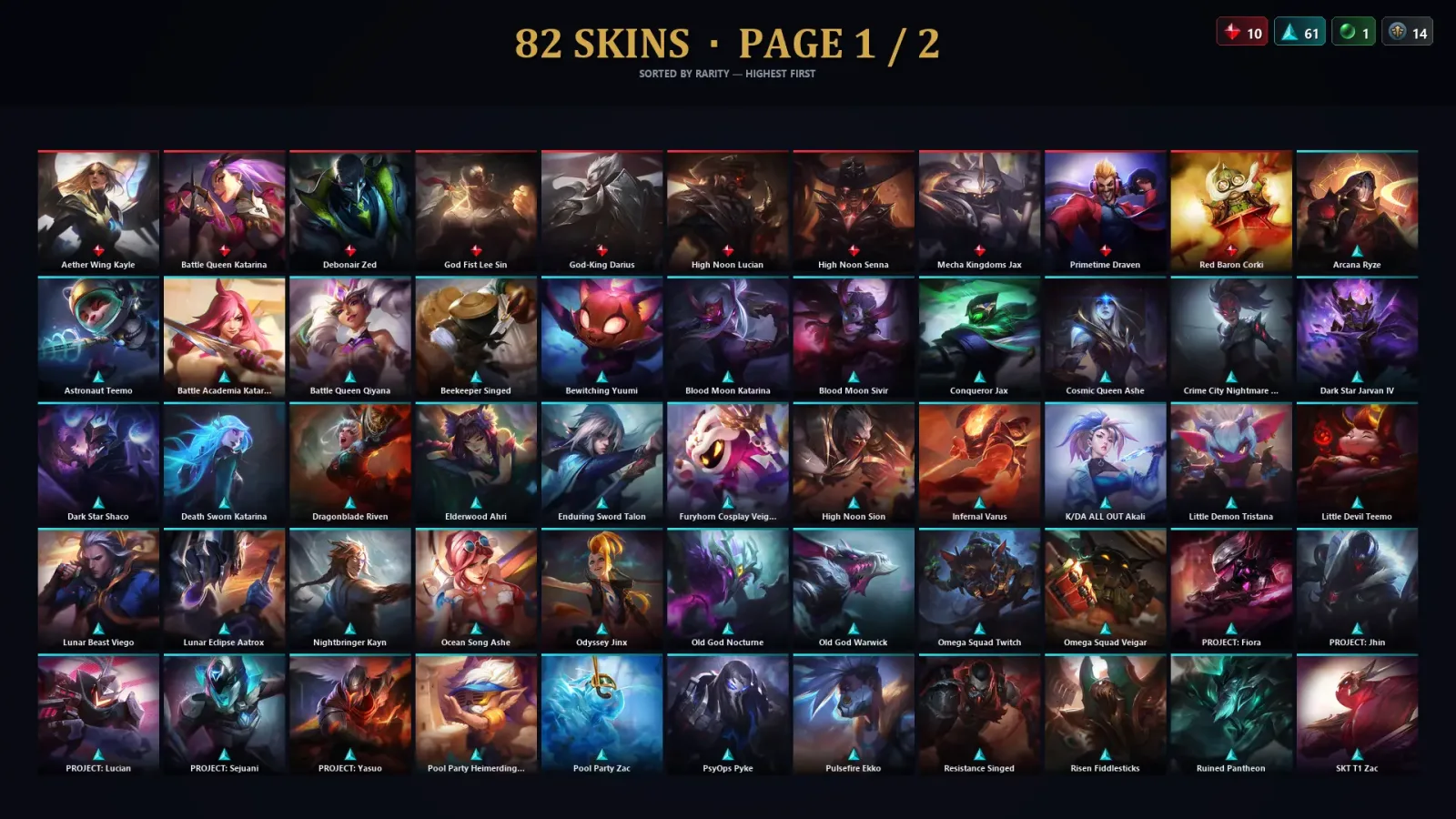 [LoL] | TR | Level 128 | 114 Champions | 82 Skins — LoL account