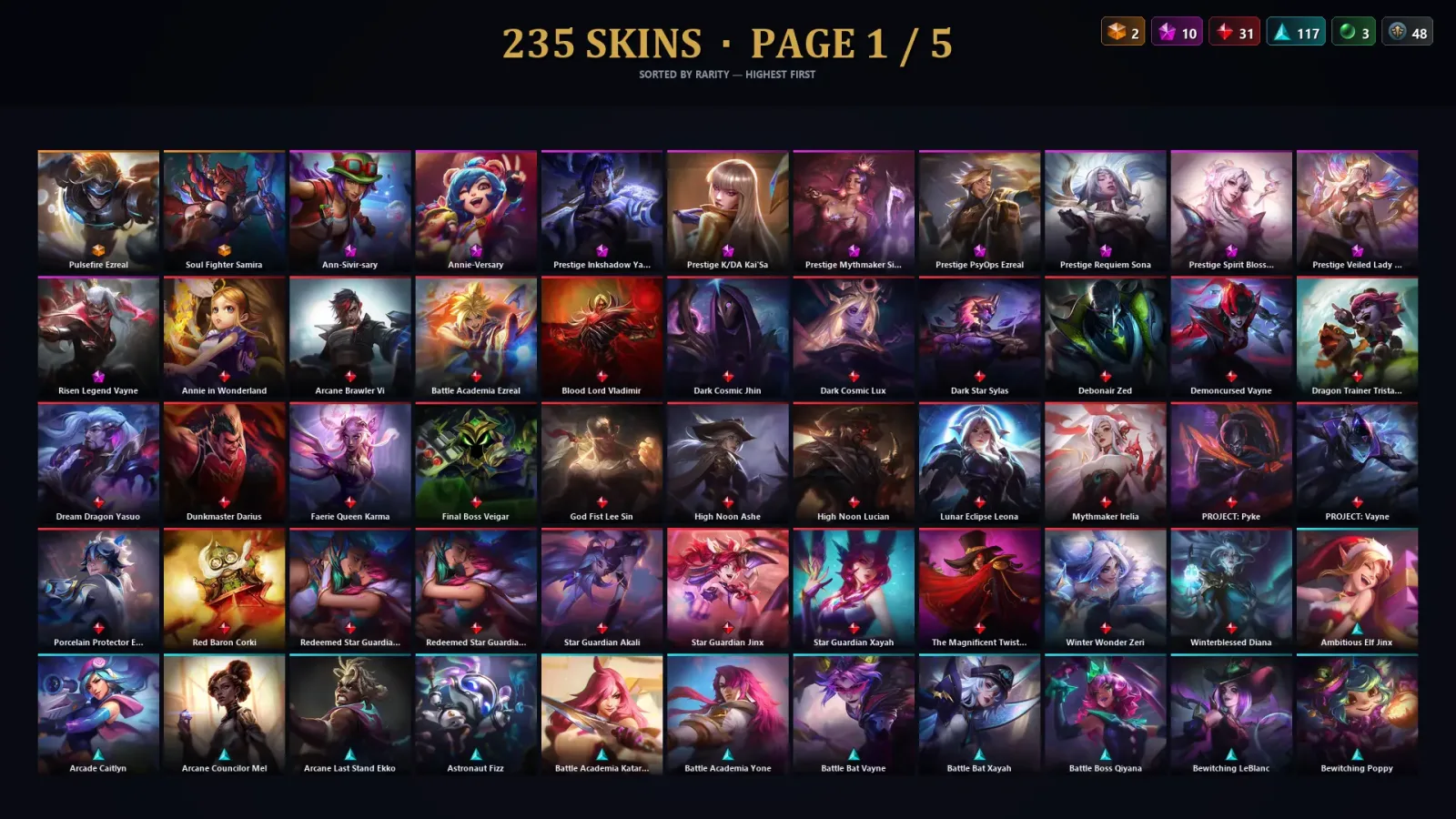 [LoL] | TR | Level 179 | Diamond IV | 123 Champions | 235 Skins | 28,529 BE