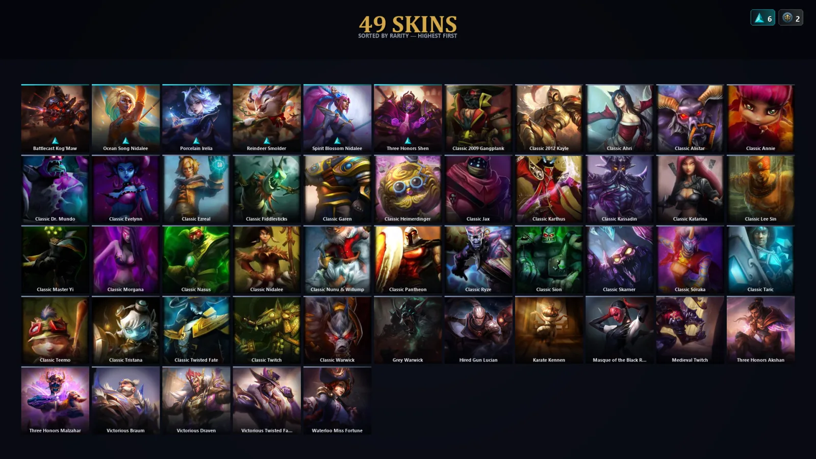 [LoL] | TR | Level 99 | Diamond I | 81 Champions | 17 Skins | 47,335 BE