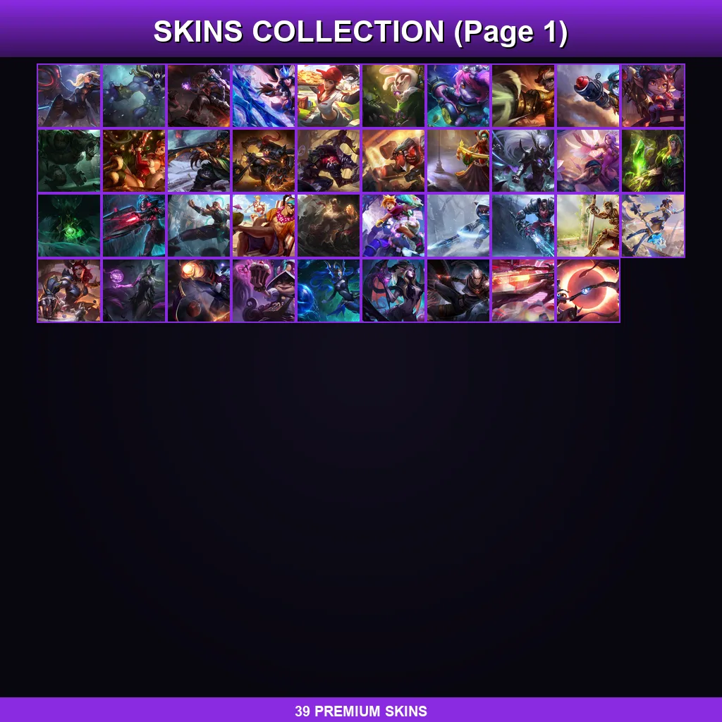 EUW | Lv94 | Unranked | 39 Skin | 137 Champ