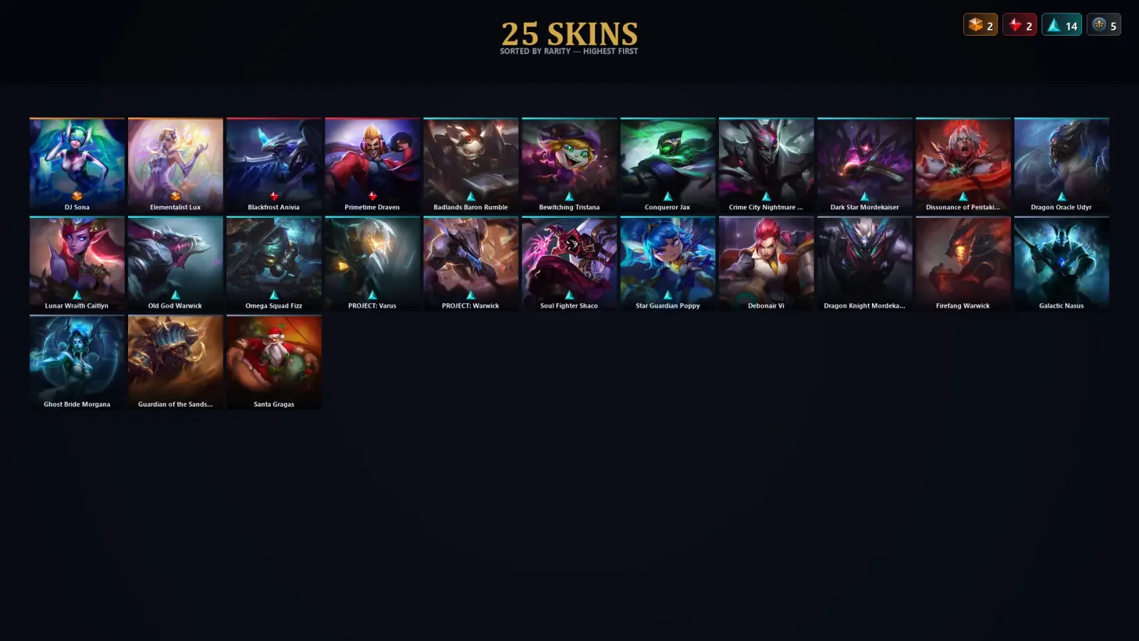 [LoL] | TR | Level 72 | Silver IV | 82 Champions | 25 Skins — LoL account