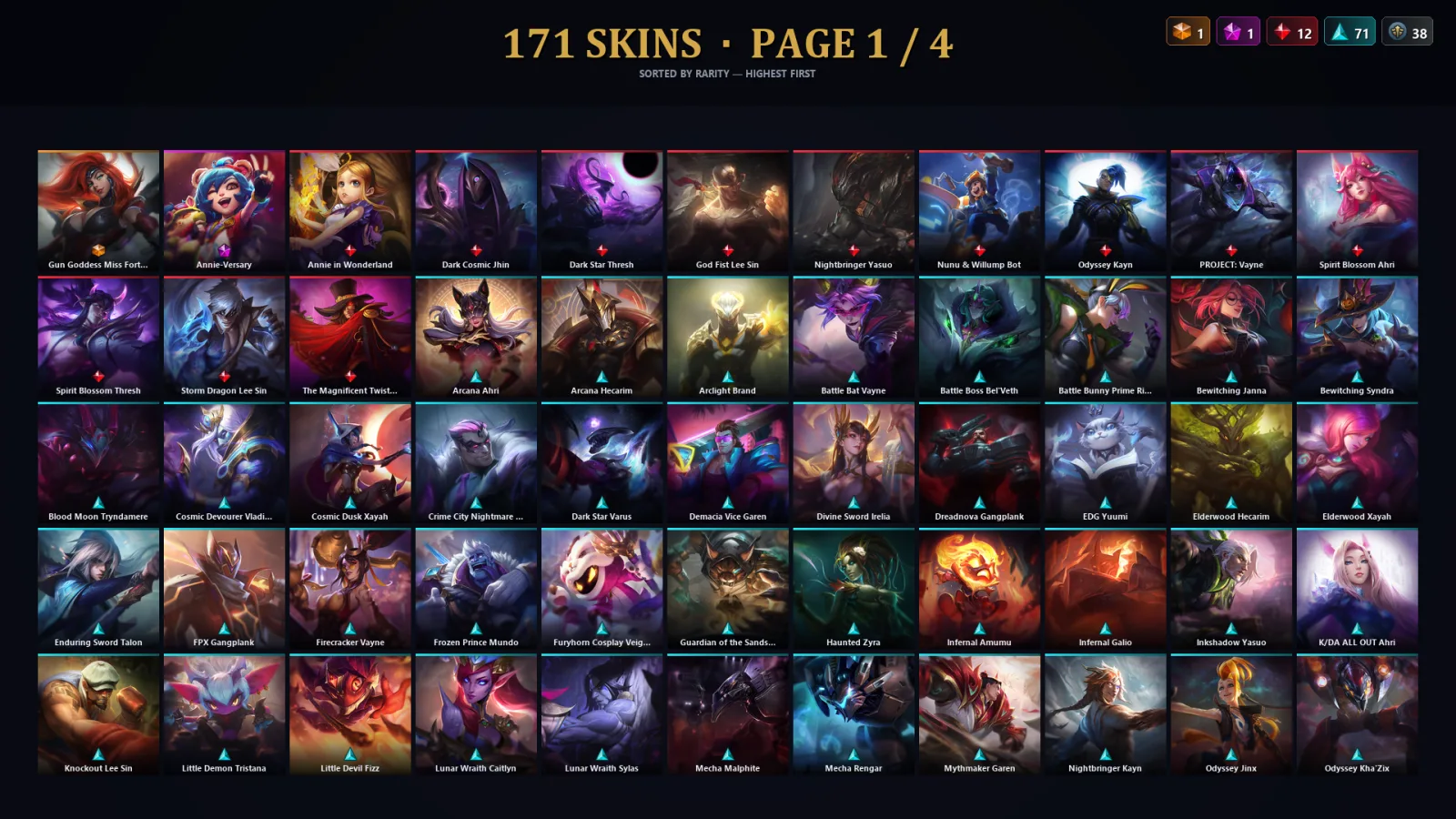[LoL] | TR | Level 295 | 133 Champions | 139 Skins