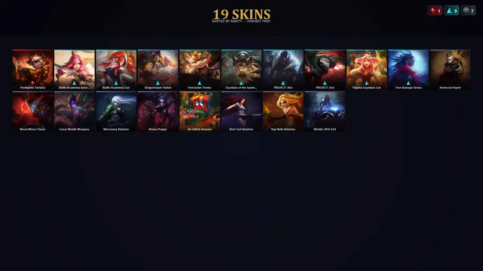 [LoL] | TR | Level 52 | 41 Champions | 19 Skins — LoL account