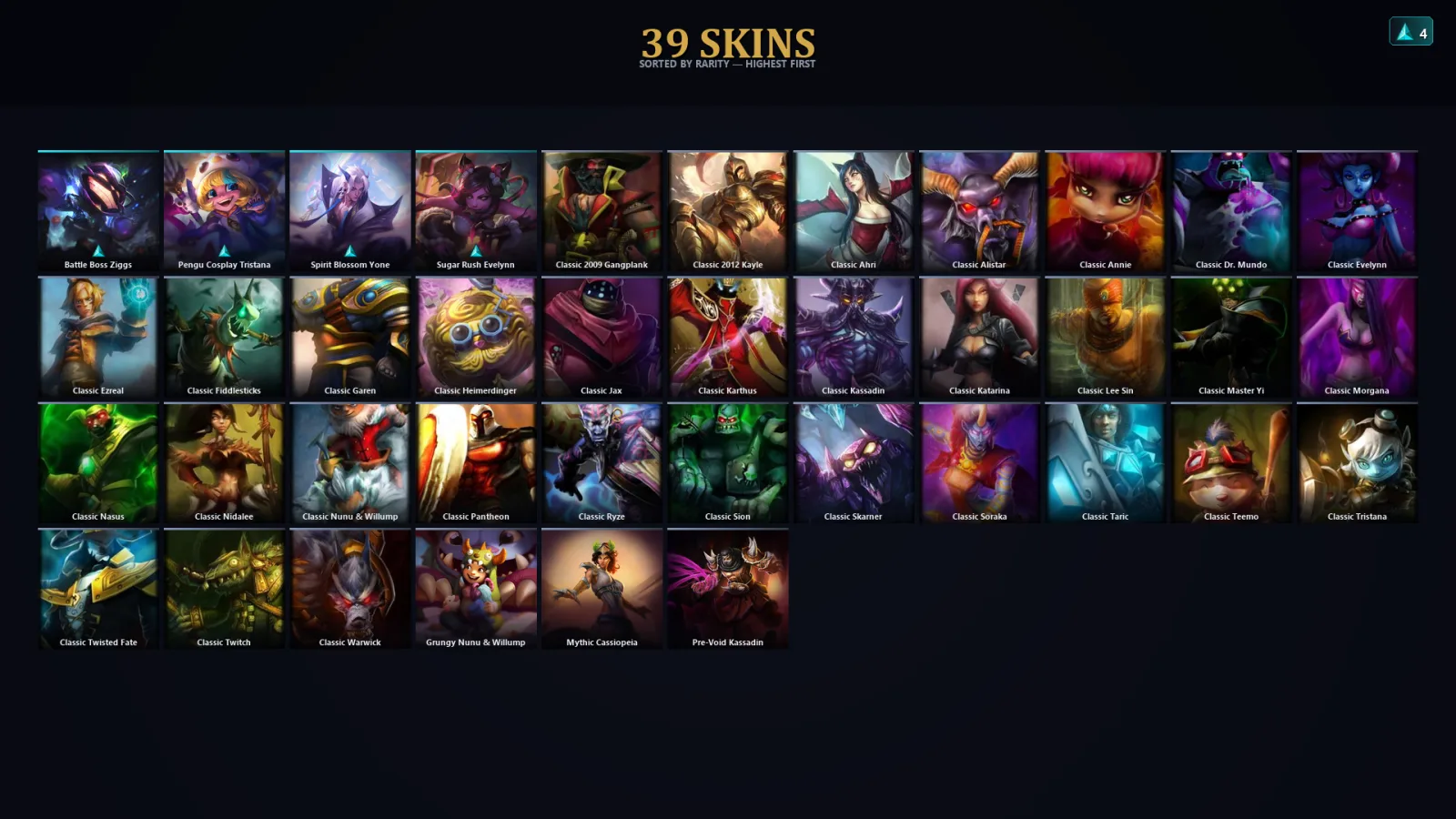 [LoL] | TR | Level 45 | 31 Champions | 39 Skins