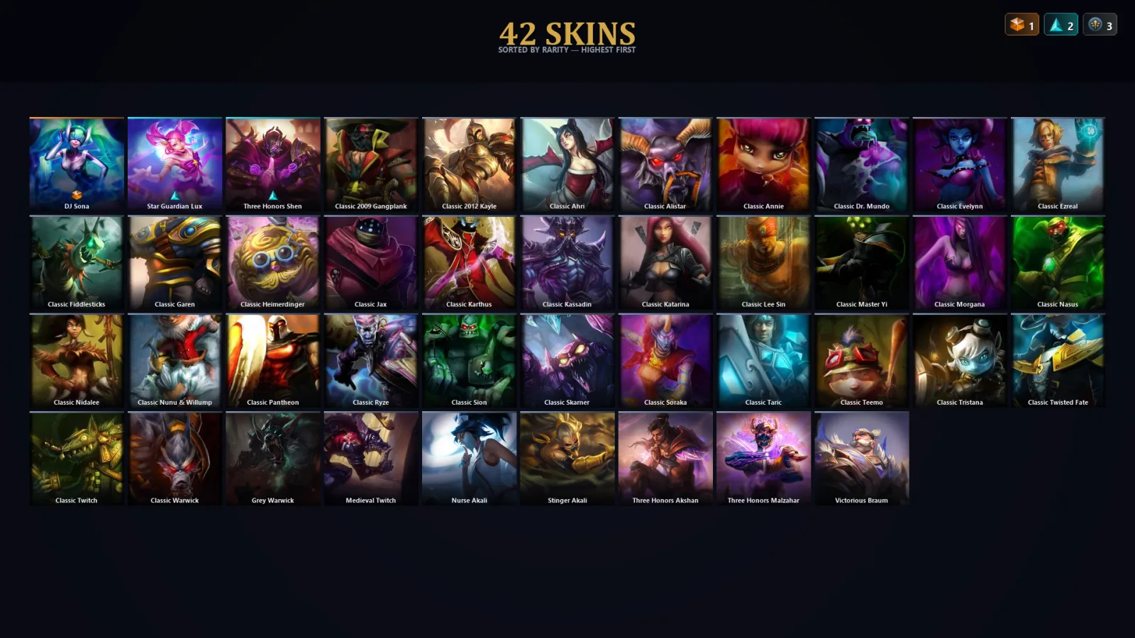 [LoL] | EUW | Level 46 | Diamond II | 77 Champions | 10 Skins