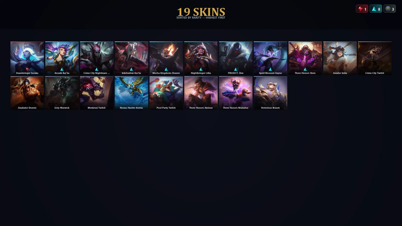 [LoL] | TR | Level 30 | Master | 94 Champions | 19 Skins | 23,421 BE
