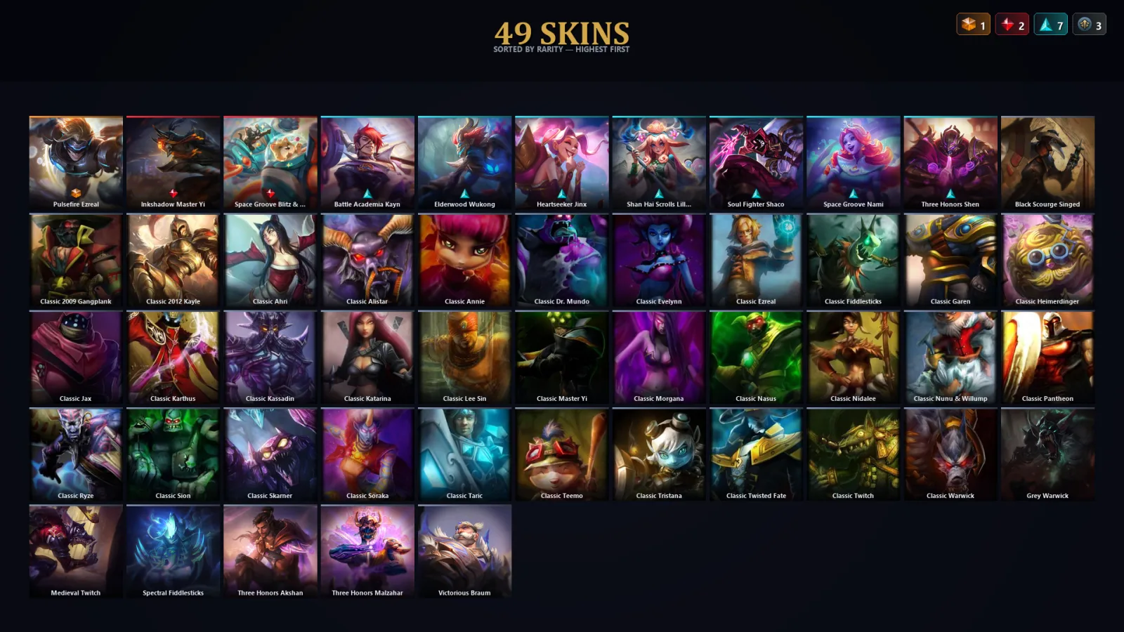 [LoL] | TR | Level 53 | Emerald II | 113 Champions | 17 Skins