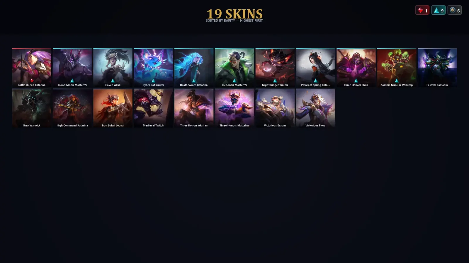 [LoL] | TR | Level 127 | Silver IV | 91 Champions | 19 Skins | 83,783 BE