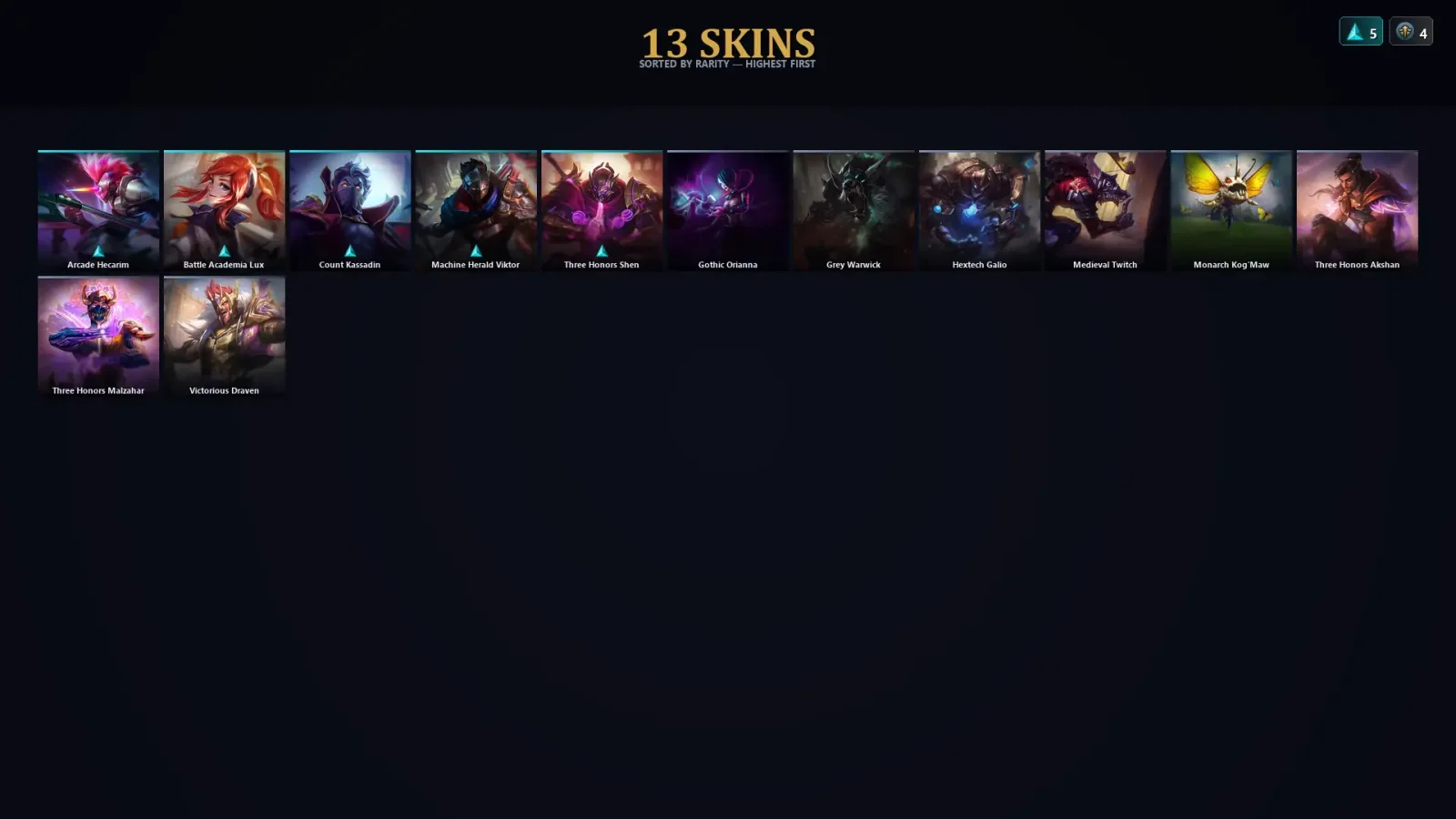 [LoL] | TR | Level 38 | Platinum IV | 73 Champions | 13 Skins | 19,415 BE — LoL account