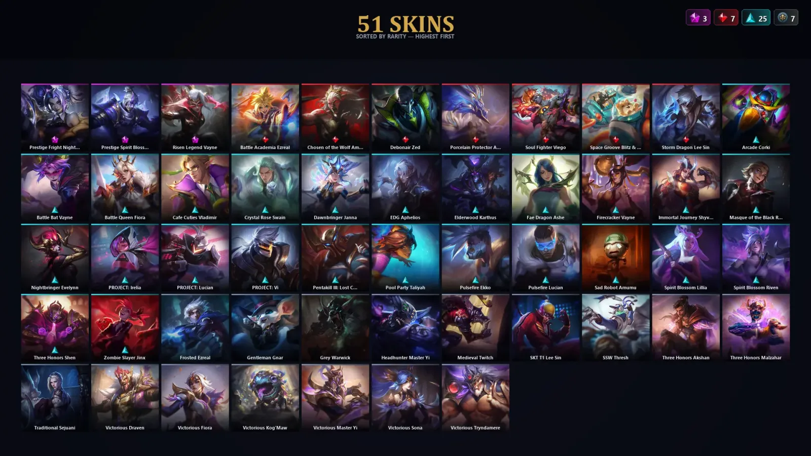 [LoL] | TR | Level 90 | Emerald II | 116 Champions | 51 Skins | 16,358 BE