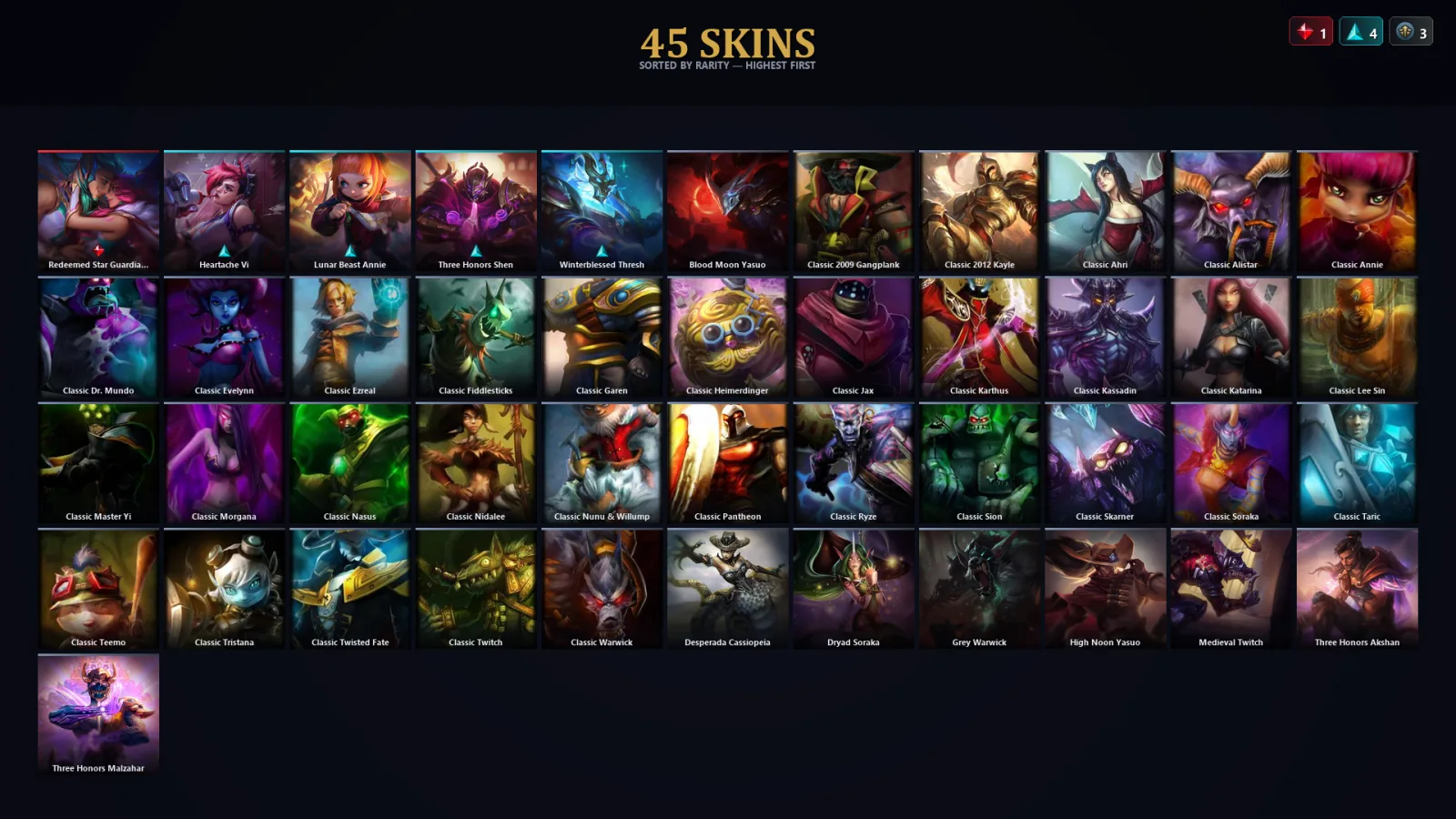 [LoL] | EUW | Level 38 | Platinum IV | 60 Champions | 13 Skins