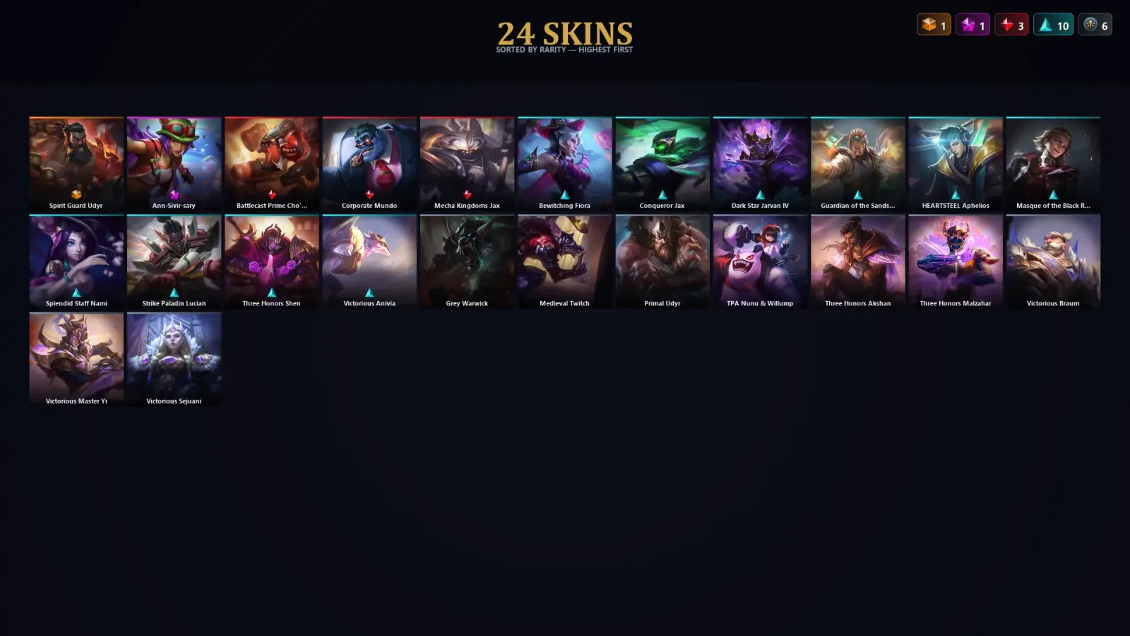 [LoL] | TR | Level 47 | Diamond IV | 58 Champions | 24 Skins | 25,275 BE