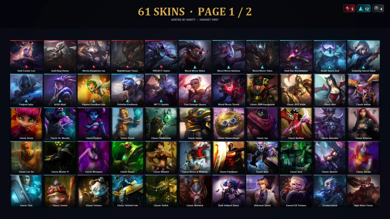 [LoL] | TR | Level 142 | 80 Champions | 29 Skins