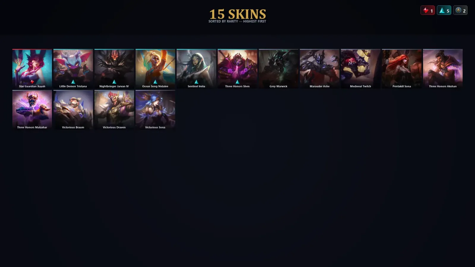 [LoL] | TR | Level 65 | Diamond I | 66 Champions | 15 Skins | 30,726 BE — LoL account