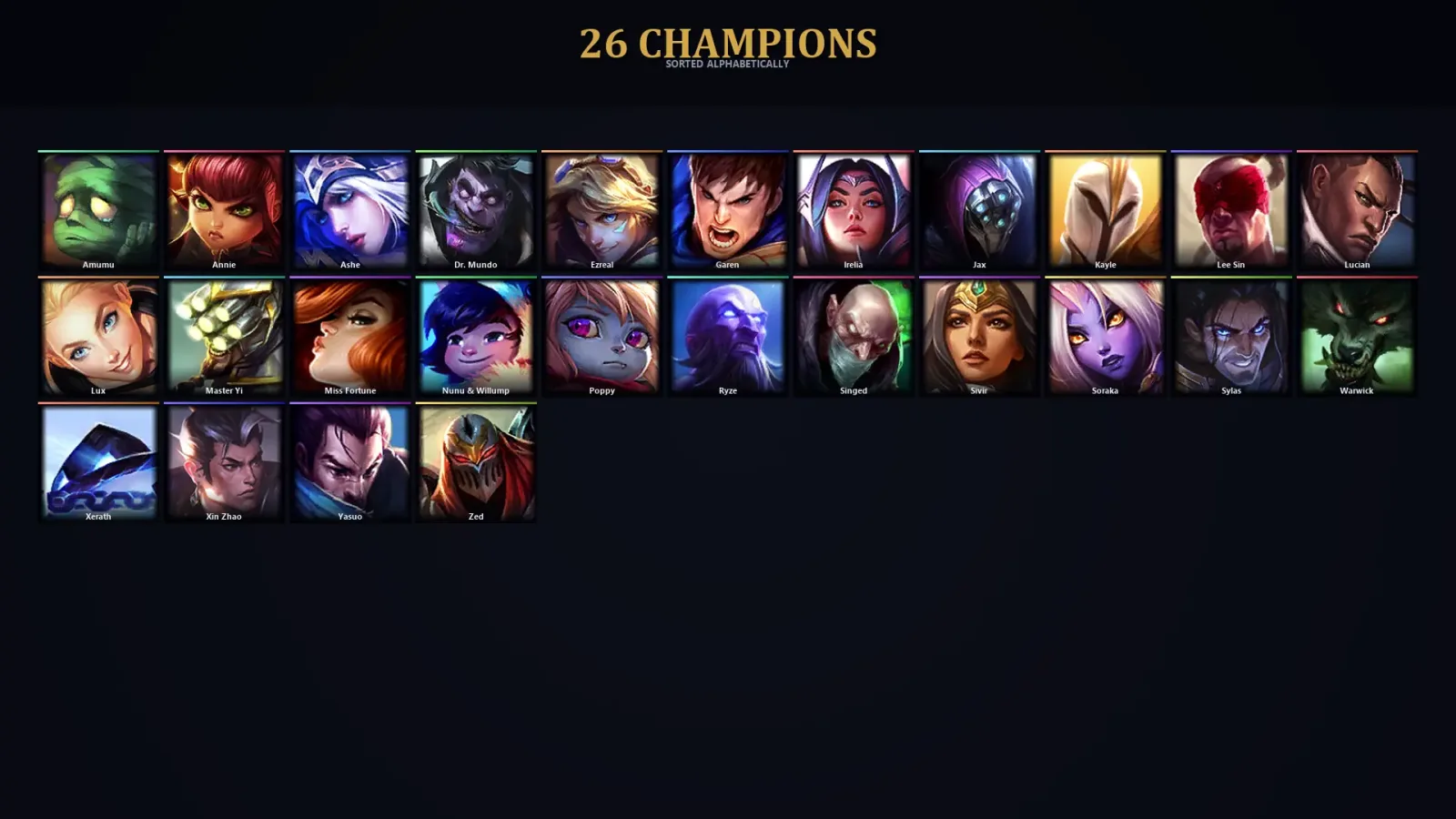 [LoL] | TR | Level 30 | 26 Champions — LoL account
