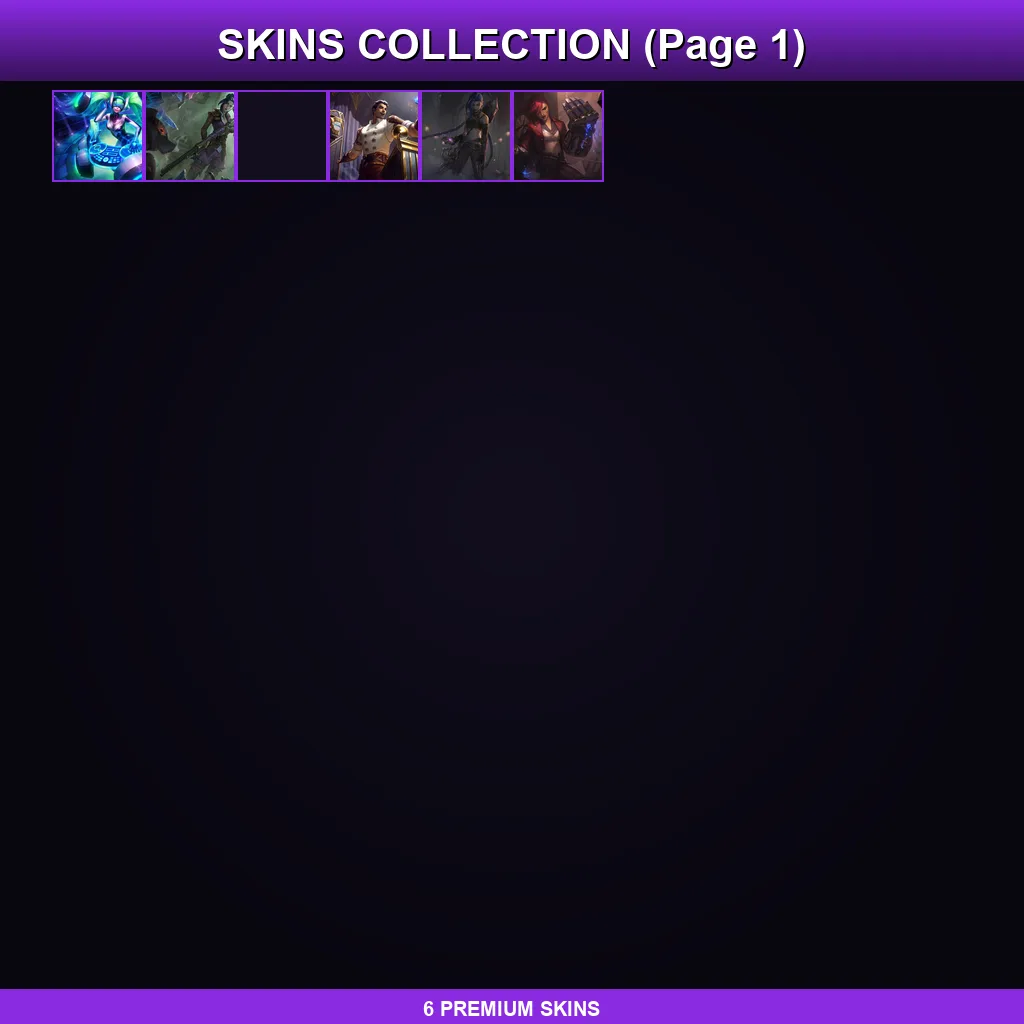 TR | Lv57 | Unranked | 6 Skin | 25 Champ