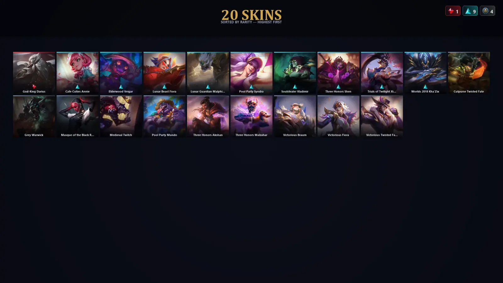 [LoL] | EUW | Level 30 | Master | 139 Champions | 20 Skins — LoL account