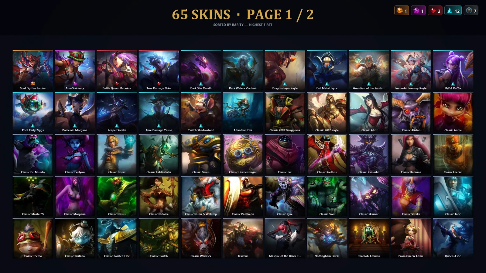 [LoL] | TR | Level 149 | Emerald II | 128 Champions | 65 Skins | 11,746 BE
