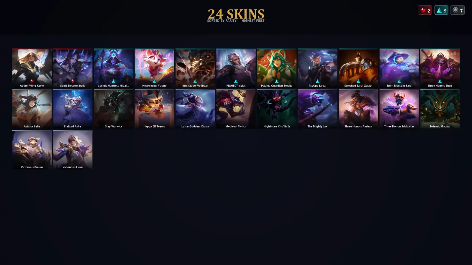 [LoL] | EUW | Level 30 | Master | 154 Champions | 24 Skins