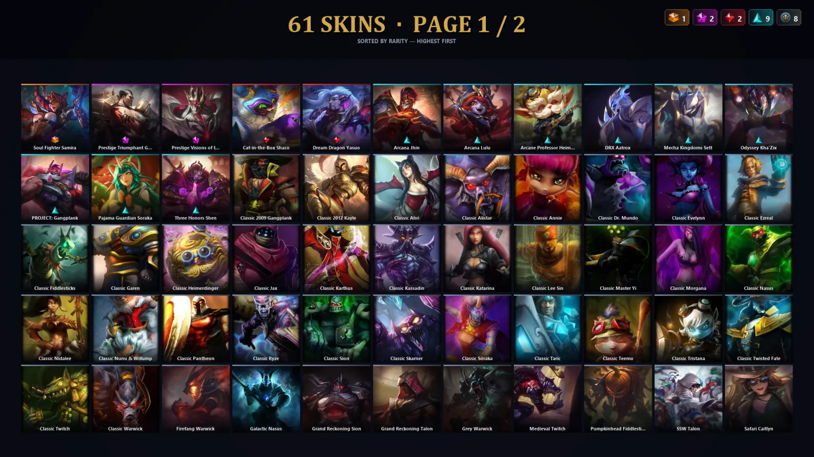[LoL] | TR | Level 45 | Platinum III | 112 Champions | 29 Skins