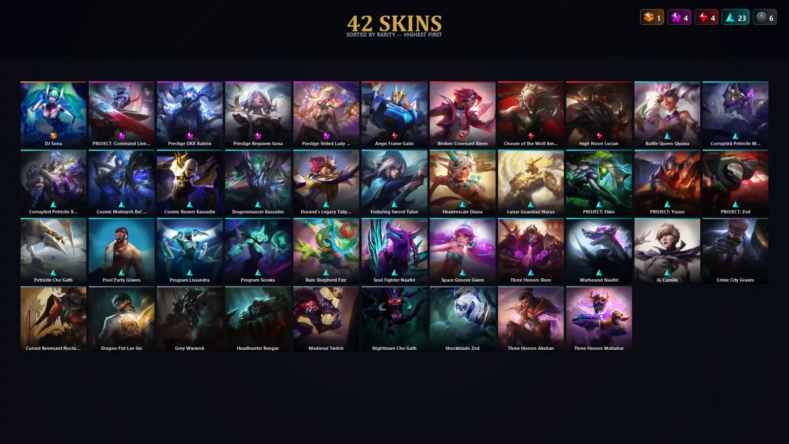 [LoL] | EUW | Level 30 | Master | 64 Champions | 42 Skins | 17,621 BE — LoL account