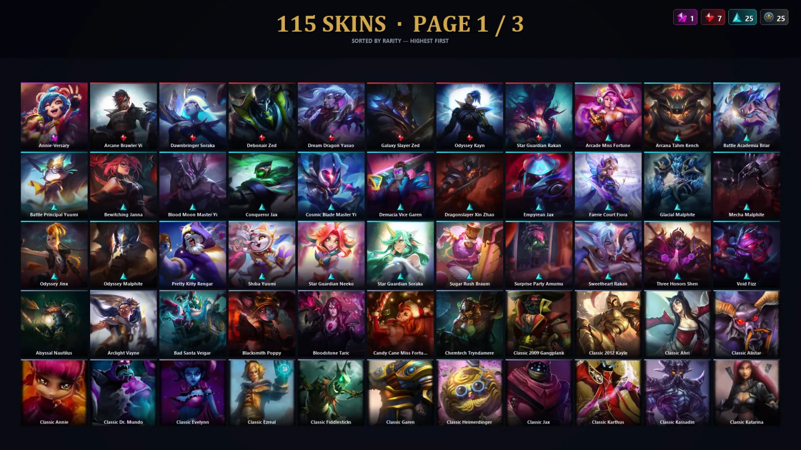 [LoL] | TR | Level 313 | Emerald II | 173 Champions | 115 Skins | 60,745 BE