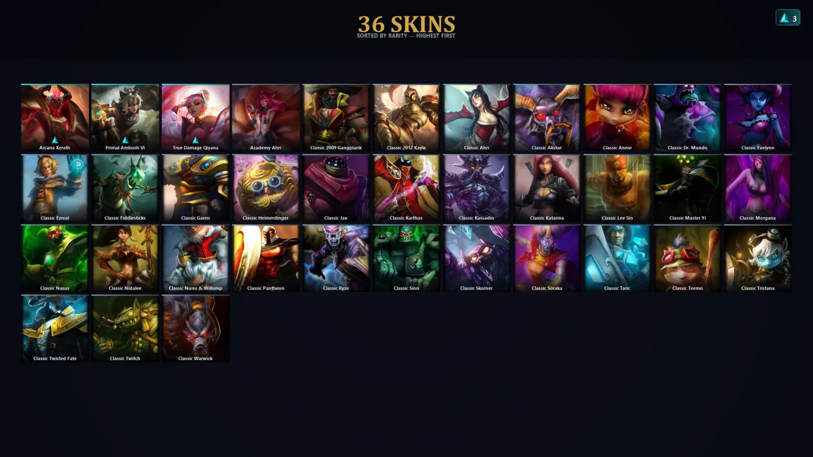 [LoL] | TR | Level 31 | 38 Champions | 36 Skins