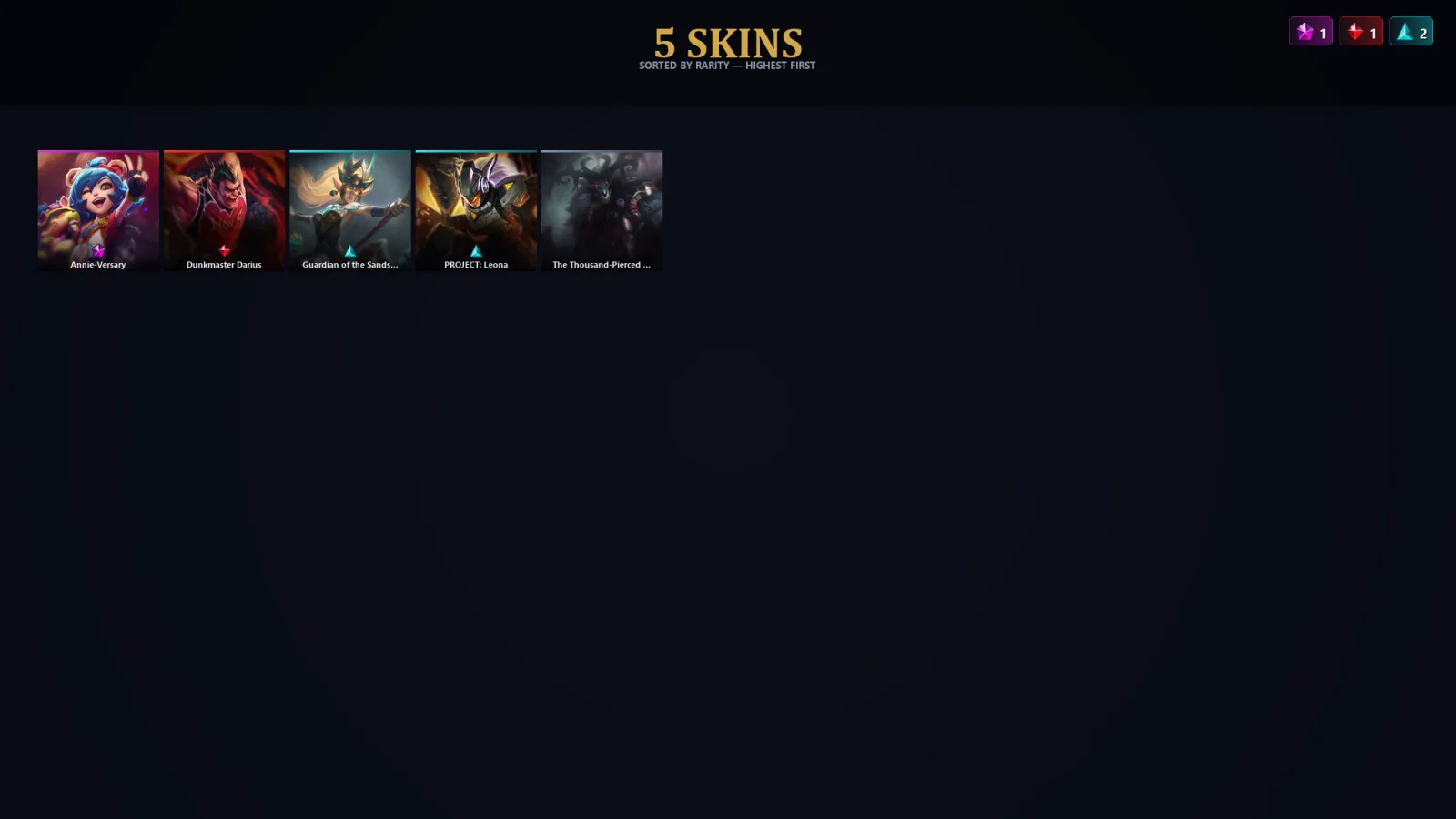 [LoL] | TR | Level 55 | 37 Champions | 5 Skins | 23,775 BE