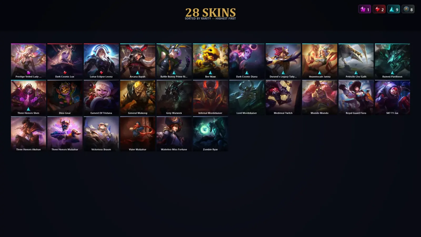 [LoL] | TR | Level 47 | Gold IV | 112 Champions | 28 Skins — LoL account