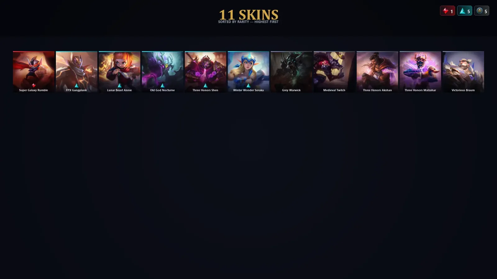 [LoL] | EUW | Level 30 | Master | 35 Champions | 11 Skins | 63,956 BE