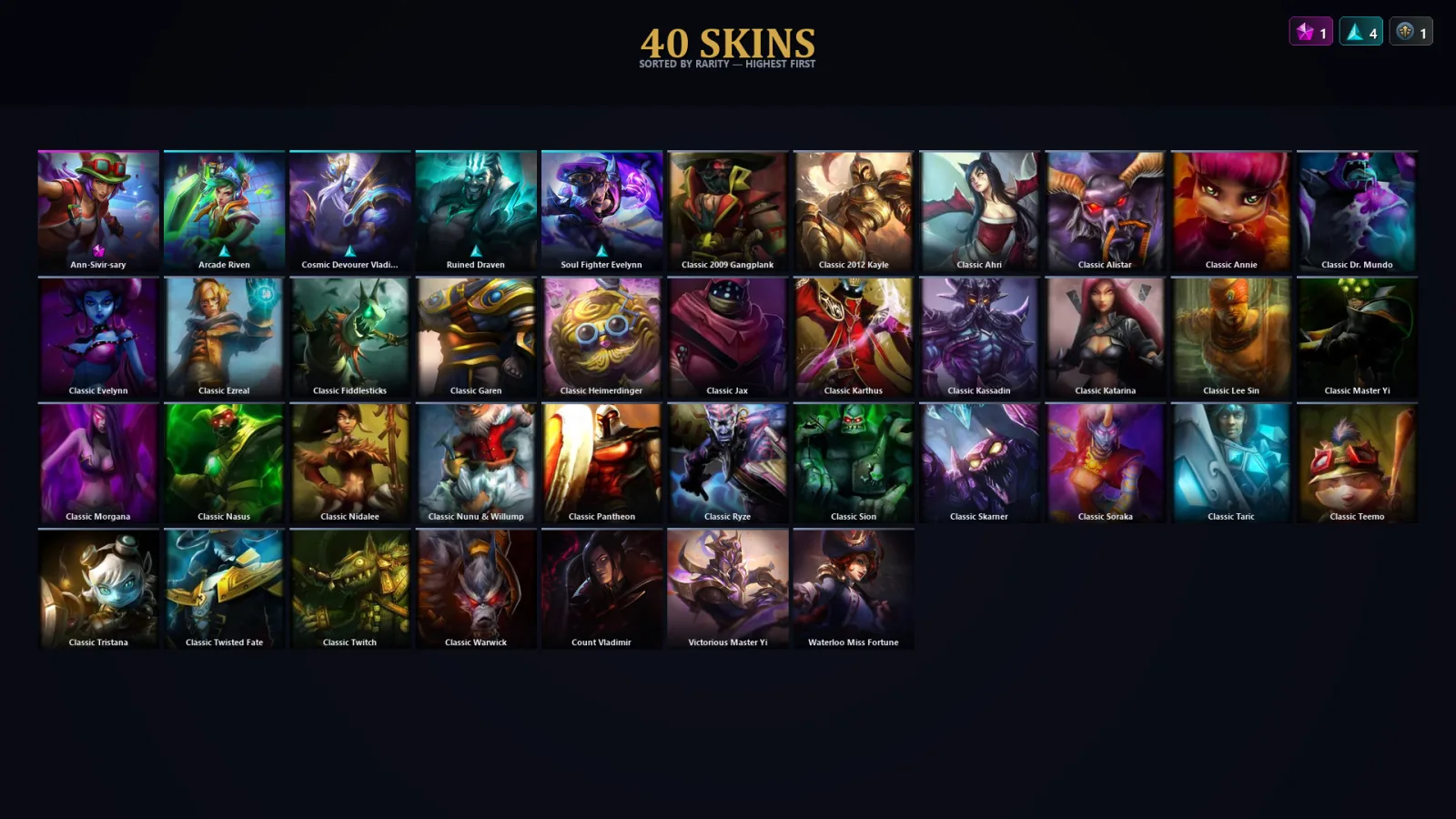 [LoL] | EUW | Level 38 | 35 Champions | 40 Skins