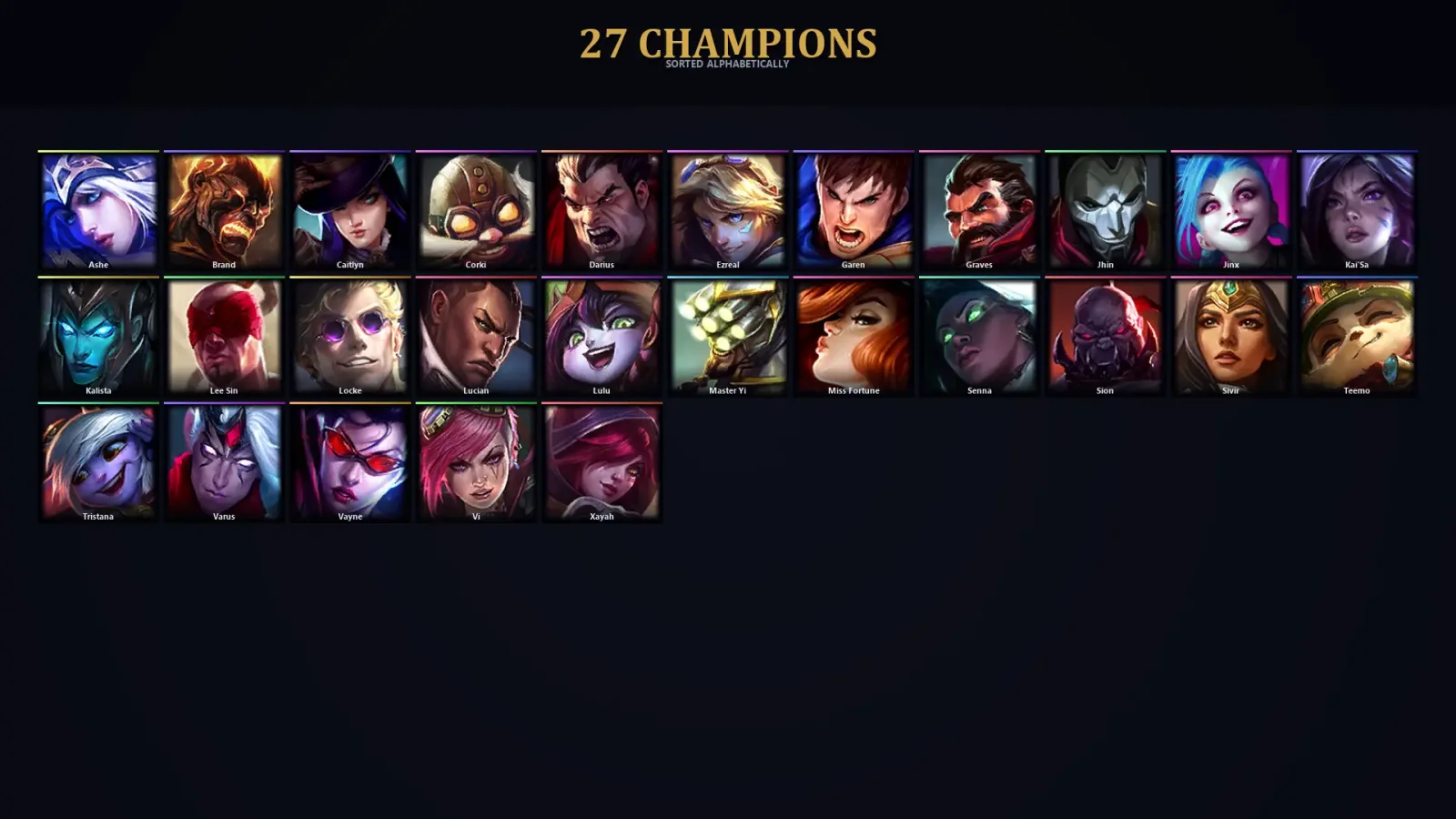 [LoL] | TR | Level 32 | Bronze II | 27 Champions